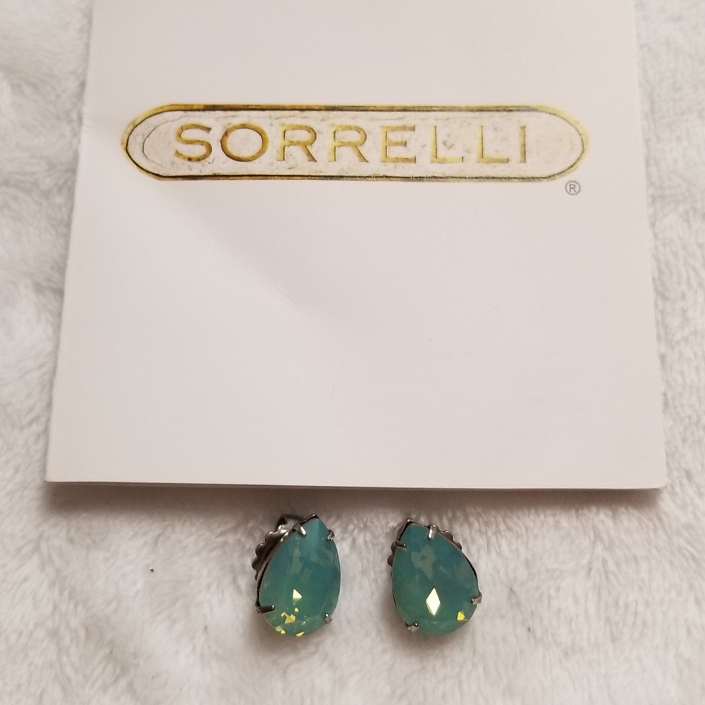 Sorrelli Aqua Teardrop Earrings